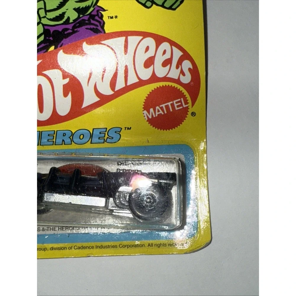 Hot Wheels Carded 1980 Spider-Man Car The Heroes‎ New Unopened Yellow Card 2877